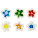 Millefiori beads flower 5-6x3mm - Multicolour